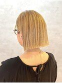 切りっぱなしボブ/ハイトーンボブ/似合わせボブ　satsuki