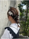 かすみ草×抜け感フラワーアレンジ