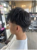 ツーブロックショート