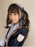 ツインテール編み込みカチューシャアイドル前髪イベントヘア