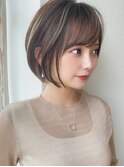 大人かわいい似合わせカット/アッシュベージュ/20代30代40代新宿