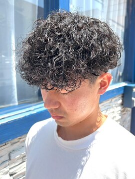 メンズココ 清澄白河店(MENS COCO) ツイストスパイラルパーマメンズパーマ波巻きパーマツーブロック