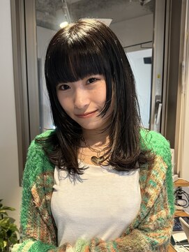 ラフ 新宿(Laff) 新宿顔周りレイヤーセミディボブレイヤーフェイスレイヤー