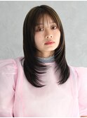 20代30代40代50代レイヤー×ストレートセミロング