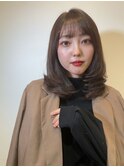 レディースミディアムボブスタイル
