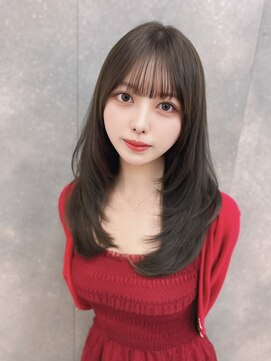 クム(kumu) 【kumu】ワンカールレイヤー/くびれ巻き/顔周り前髪/名古屋