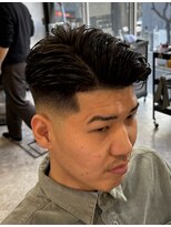 フランクスバーバーリザーブ 人形町店(FRANK’S BARBER RESERVE)&nbsp;毛流れ改善アイロンパーマフェードカットH