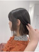 【インナーカラー】グレーブラック×シルバーアッシュ/more岡崎