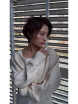 アンダーバーホワイト 天神店(_WHITE) ショート透明感カラー/シースルーバング/顔まわり／レイヤー