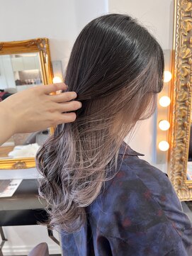 コワファースト させぼ五番街店(COIFF1RST) インナーカラー×ホワイトグレージュ