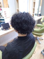 ブロッサム 東中野店 波巻きスパイラルパーマメンズマッシュツイストスパイラルパーマ