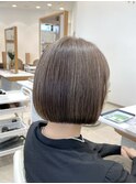 白髪染め/白髪ぼかし/明るい白髪染め/ボブ/40代/50代