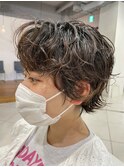 レイヤーカット/ウェーブミディアム[中崎町/梅田駅］