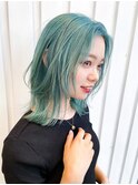 ミディアムレイヤー×ハイトーンミントグリーン