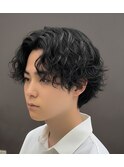 波巻きツイストスパイラル無造作マッシュサーフカールニュアンス