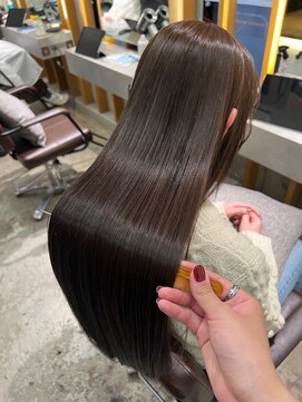 フォト 新宿(foto) 縮毛矯正/髪質改善/イメチェン/ピンクベージュ/前髪/新宿