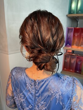 シャルムバイケンジ(Charm.by KENJE) 【シニヨン】結婚式銀座お団子カチモリタイトヘアセット
