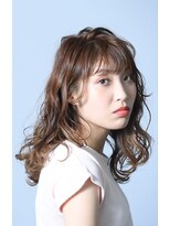 ヘアーアイスカルテット(HAIR ICI QUARTET)&nbsp;ミディアム × グラデーション × ゆるっとパーマ
