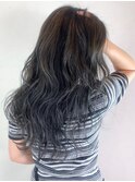 るふわ波ウェーブ×美髪3Dカラーラベンダーアッシュ