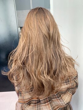 アルバム 銀座(ALBUM GINZA) ベージュロング_毛先パーマことりベージュ_ba264422