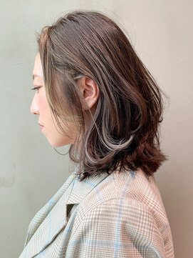 アイティー バイ アルバム 中野店(IT by ALBUM) レイヤーカットミディアム_オリーブカラー_ba306291