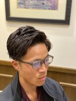 ヒロギンザバーバーショップ 神楽坂店(HIRO GINZA BARBER SHOP)&nbsp;七三ナチュラルパーマ