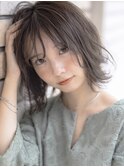 《Mimosa》#外ハネボブ#透明感カラー#シースルーバング