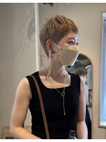 エディ(eddie)&nbsp;【eddie】バズカット×ミルクティーベージュ