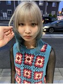 【ホワイトアッシュ×ネオンブルー】B6077