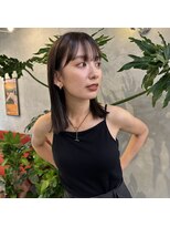 ヒュージ 三軒茶屋(huge)&nbsp;外ハネボブミディアム×ニュアンスカラー_20代30代