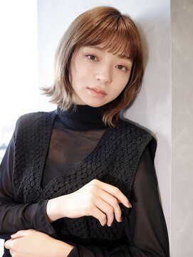 ハーバーズ バイ エムスラッシュ 鎌倉由比ヶ浜(Harbors by M.SLASH) HARBORS鎌倉/ブラッドオレンジ/逆グラデーション/ボブウルフ