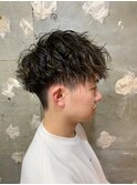 ツイストスパイラルパーマメンズカットメンズショート札幌大通