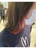 guestスタイル☆インナーカラー「RED」