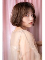 カバーヘア ブリス 上尾西口店(COVER HAIR bliss)&nbsp;ニュアンスカラーゆるふわカールマチルダボブZ上尾20代30代40代