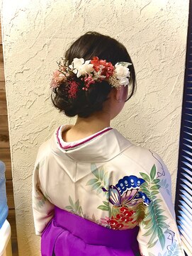 ミックスカール(Mixcurl) 成人式、卒業式アップスタイル