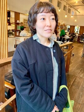 モク 大阪梅田店(MOK) 【ニュアンス◎】ショートウルフ