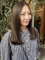 ラミエバイメルト 下北沢(lamie by melt)&nbsp;花田/切りっぱなしボブ/美髪/グレージュ/オリーブベージュ