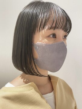 ヌークバイラヴェスト 四日市(neuk by lovest) ボブ×オリーブグレージュ