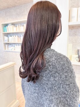 キャアリー(Caary) 福山caaryラベンダーピンクブラウン透明感イルミナカラー20代