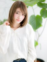 レアワンハナレ センター北美容院(lea/1 HANARE)&nbsp;センター北/髪質改善/ハイトーンカラー×内巻きワンカールボブf