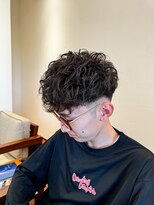 アンソル オブ リシェール(N'SOL of RICHAIR)&nbsp;ベリーショート/ダークアッシュ/ニュアンスパーマ/韓国マッシュ