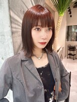 ロンドローズ 名古屋(Lond damaskRose)&nbsp;ブリーチ 学割 オリーブベージュ レイヤーカット リタッチ 380