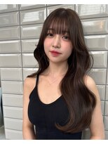 リリー(Lilley)&nbsp;【lilley 稲永麻衣】レイヤーカット+ダブルカラー+韓国ヘア