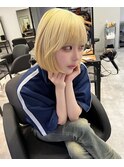 黒髪/ボブルフ/ネビージュ/小顔/ワンレン/髪質改善/