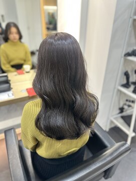 レム 仙台店(L.E.M) ぷるんとコテ巻きグレージュカラー