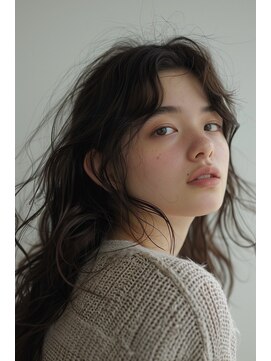 ラナ 新宿(lana) こなれミディアム/顔まわり/くびれミディアム【lana hair 新宿】