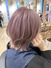 アンジュールリバティー(UN JOUR LIBERTY) クリアピンク×レイヤースタイル
