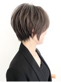 ハイライトバレイヤージュダブルカラーショートカット30代40代