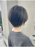 似合わせカットフェミニンショートメルティカラー髪質改善