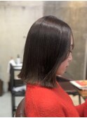つや感ストレート×結べる切りっぱなしヘア